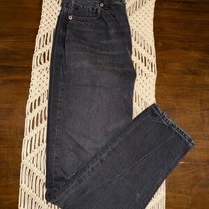 American Eagle Black Mom Jeans